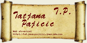 Tatjana Pajičić vizit kartica